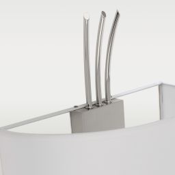 CosmoLight Las Vegas kinkiet 3x40 W biały-nikiel W03711NI-WH