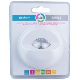 DPM lampka nocna z czujnikiem zmierzchu 1x1 W biała QM244
