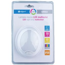 DPM lampka nocna do gniazdka 1x1,8 W biała QM653