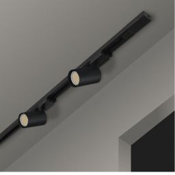 DPM zestaw szynoprzewód z 3 reflektorami czarny STR-3XGU10-B