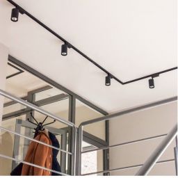 DPM lampa do szynoprzewodów 1x5 W czarny STR-5W-B