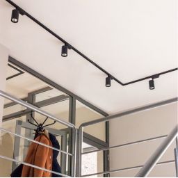 DPM zestaw szynoprzewód z reflektorami 4x15 W czarny STR-4X15W-B