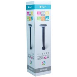 DPM lampa stojąca zewnętrzna 1x12 W czarna GRD005