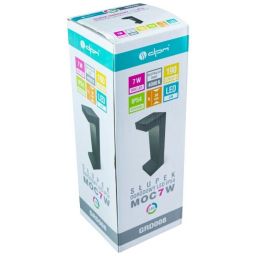 DPM lampa stojąca zewnętrzna 1x7 W czarna GRD008