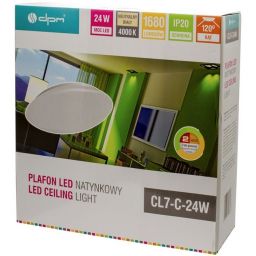 DPM plafon 1x24 W biały CL7-C-24W