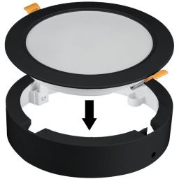 DPM plafon 1x18 W czarny CL9-C-18W-B