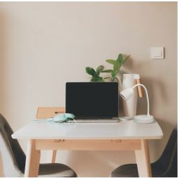 DPM lampa biurkowa 1x4 W biała R2T-4W-W