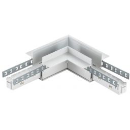 DPM M-Line łącznik kątowy do szyny magnetycznej poziomy podtynkowy biały MTL-R-L-W