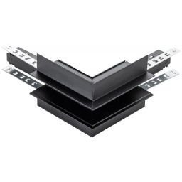 DPM M-Line łącznik kątowy do szyny magnetycznej zewnętrzny podtynkowy czarny MTL-R-OL-B