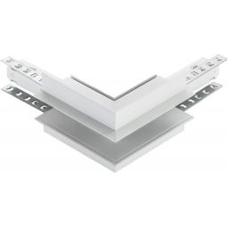 DPM M-Line łącznik kątowy do szyny magnetycznej zewnętrzny podtynkowy biały MTL-R-OL-W
