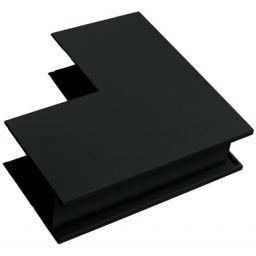 DPM M-Line Łącznik kątowy do szyny magnetycznej pionowy natynkowy czarny MTL-S-VL-B