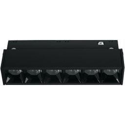 DPM M-Line lampa do szynoprzewodów 6x1 W czarny MTL-SPL-6W-B