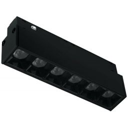 DPM M-Line lampa do szynoprzewodów 6x1 W czarny MTL-SPL-6W-B
