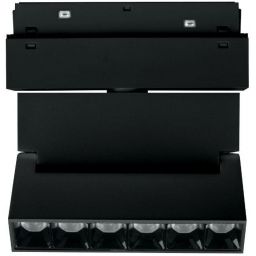 DPM M-Line lampa do szynoprzewodów 6x1 W czarny MTL-SPRL-6W-B