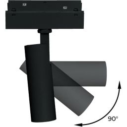 DPM M-Line lampa do szynoprzewodów 1x5 W czarny MTL-ST-5W-B