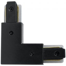 DPM X-Line złączka typu L do szyny natynkowej zasilająca czarna STLPB