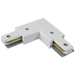 DPM X-Line złączka typu L do szyny natynkowej zasilająca biała STLPW