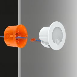 DPM lampa przypodłogowa 1x1,2 W biała YCB178W-PIR