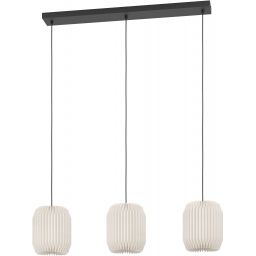 Eglo Belgrave lampa wisząca 3x40 W biała-czarna 44102