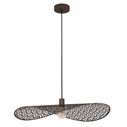 Eglo Swaby lampa wisząca 1x60 W brązowa 44167