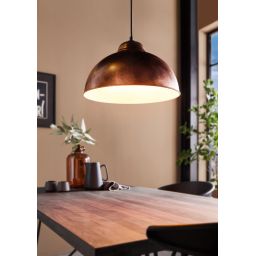 Eglo Truro lampa wisząca 1x60 W miedź antyczna 49248