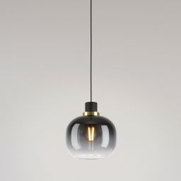 Eglo Oilella lampa wisząca 1x40 W czarna-szary/popielaty 99616