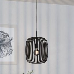 Eglo Romazzina lampa wisząca 1x60 W czarna 900494