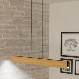 Eglo Anchorena lampa wisząca 1x35 W czarna-drewno 900388