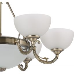 Eglo Savoy lampa wisząca x6x40 W 2x60 W patyna/satyna 82749