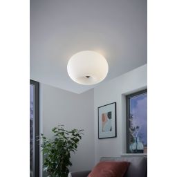 Eglo Optica lampa podsufitowa 2x60 W biała 86811