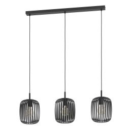 Eglo Romazzina lampa wisząca 3x60 W czarna 900495