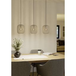 Eglo Romazzina lampa wisząca 3x60 W piaskowa 900497