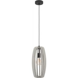 Eglo Bajazzara lampa wisząca 1x40 W czarna-szary 900502
