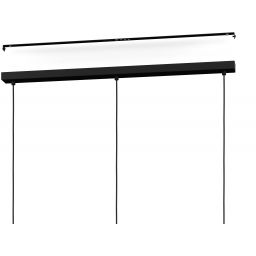 Eglo Bajazzara lampa wisząca 3x40 W czarna-szary 900503