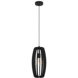Eglo Bajazzara lampa wisząca 1x40 W czarna 900504