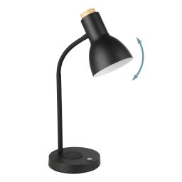 Eglo Veradal-QI lampa biurkowa 1x5 W czarna 900628