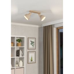 Eglo Arrecife lampa podsufitowa 2x24 W beżowa 900712