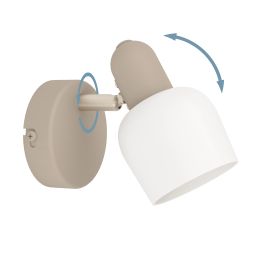 Eglo Corato kinkiet 1x18 W beżowy 900714