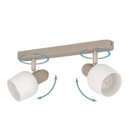 Eglo Corato lampa podsufitowa 2x18 W beżowa 900715