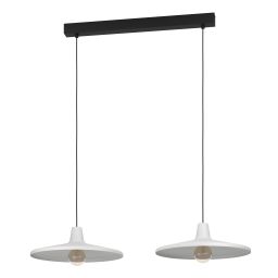 Eglo Miniere lampa wisząca 2x40 W biała/czarna 900834