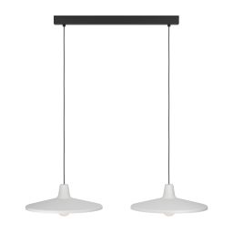Eglo Miniere lampa wisząca 2x40 W biała/czarna 900834