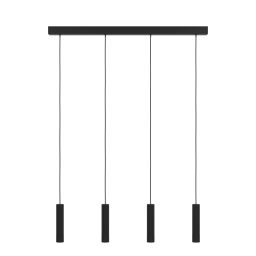 Eglo Almudaina lampa wisząca 4x5,4 W czarna 900906