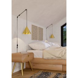 Eglo Narices lampa wisząca 1x40 W złota 900975