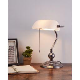 Eglo Banker lampa biurkowa 1x60 W nikiel 901019