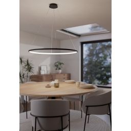 Eglo Parruta lampa wisząca 1x40 W czarna 901637