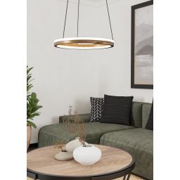 Eglo Mezzomonte lampa wisząca 1x20 W brązowa 901826