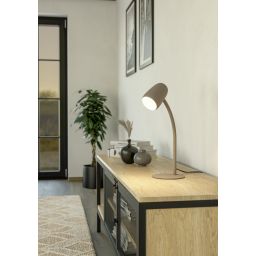 Eglo Carlo lampa biurkowa 1x18 W beżowa 901829