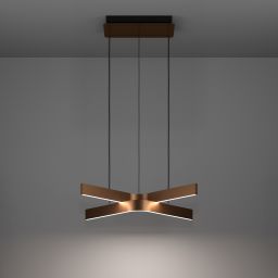 Eglo Folcino-Z lampa wisząca 2x18 W biała-brązowa 901864
