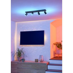 Eglo Melitello-Z lampa podsufitowa 4x3,7 W czarna 901942