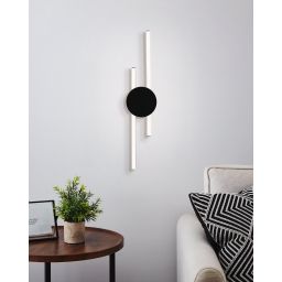 Eglo Venticello kinkiet 1x28 W czarny 902123